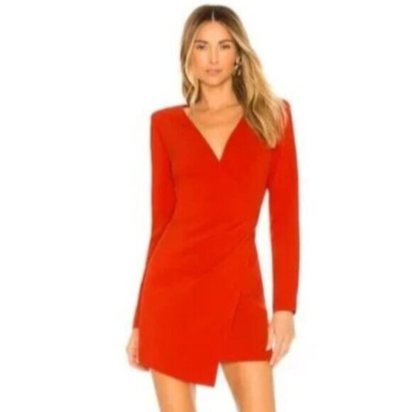 LIKELY Dani Tuxedo Scarlet Red Mini Dress Size 2 NWOT Revolve - Picture 4 of 16